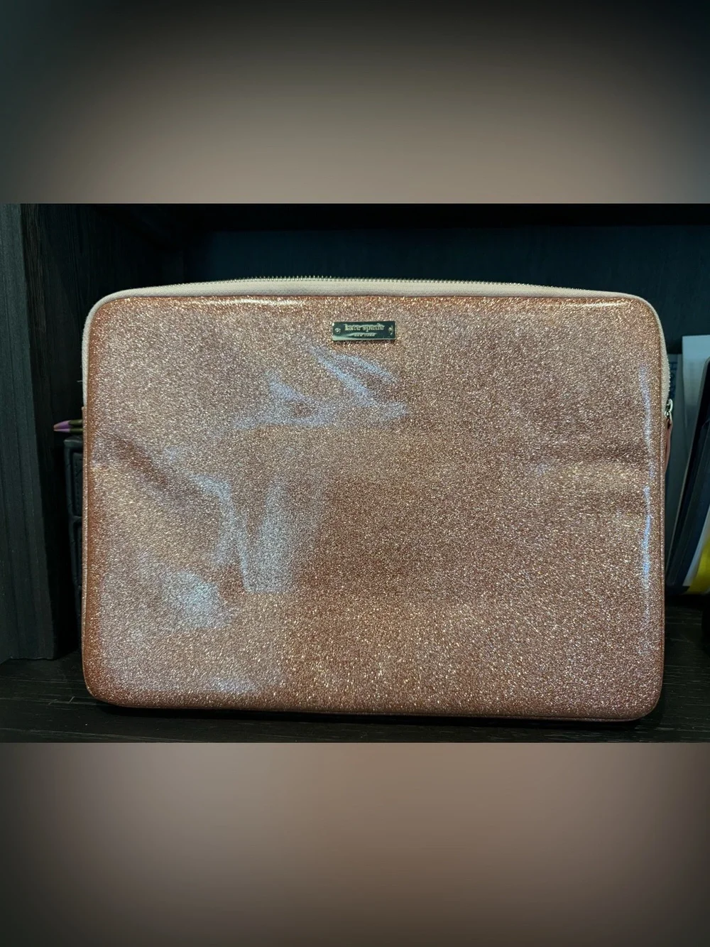 kate spade rose gold laptop holder pouch